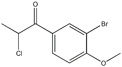 1-(3-bromo-4-methoxyphenyl)-2-chloropropan-1-one Structure