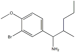 1-(3-bromo-4-methoxyphenyl)-2-methylpentan-1-amine|