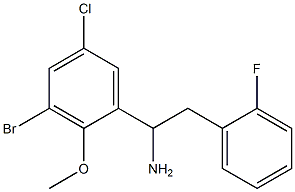 1-(3-bromo-5-chloro-2-methoxyphenyl)-2-(2-fluorophenyl)ethan-1-amine