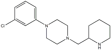 1-(3-chlorophenyl)-4-(piperidin-2-ylmethyl)piperazine