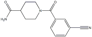 1-(3-cyanobenzoyl)piperidine-4-carboxamide