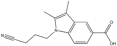 1-(3-cyanopropyl)-2,3-dimethyl-1H-indole-5-carboxylic acid