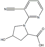 1-(3-cyanopyridin-2-yl)-4-hydroxypyrrolidine-2-carboxylic acid,,结构式