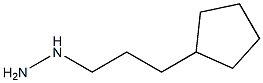 1-(3-cyclopentylpropyl)hydrazine Structure