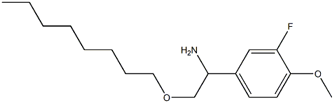 1-(3-fluoro-4-methoxyphenyl)-2-(octyloxy)ethan-1-amine Structure