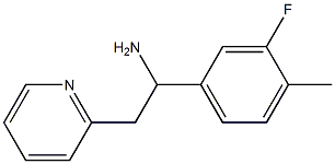 1-(3-fluoro-4-methylphenyl)-2-(pyridin-2-yl)ethan-1-amine Structure