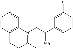 1-(3-fluorophenyl)-2-(2-methyl-1,2,3,4-tetrahydroquinolin-1-yl)ethan-1-amine,,结构式