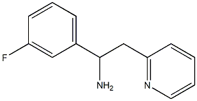 1-(3-fluorophenyl)-2-(pyridin-2-yl)ethan-1-amine 结构式