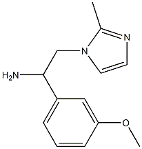 1-(3-methoxyphenyl)-2-(2-methyl-1H-imidazol-1-yl)ethanamine Struktur