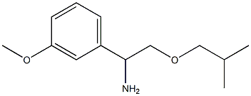 1-(3-methoxyphenyl)-2-(2-methylpropoxy)ethan-1-amine Structure