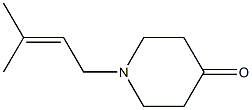 1-(3-methylbut-2-enyl)piperidin-4-one Structure