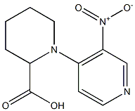 1-(3-nitropyridin-4-yl)piperidine-2-carboxylic acid,,结构式