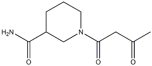 1-(3-oxobutanoyl)piperidine-3-carboxamide Struktur