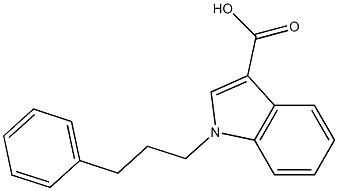 1-(3-phenylpropyl)-1H-indole-3-carboxylic acid Structure