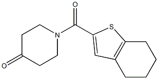 1-(4,5,6,7-tetrahydro-1-benzothiophen-2-ylcarbonyl)piperidin-4-one Structure