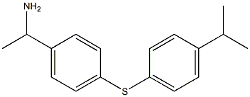 1-(4-{[4-(propan-2-yl)phenyl]sulfanyl}phenyl)ethan-1-amine Structure