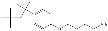 1-(4-aminobutoxy)-4-(2,4,4-trimethylpentan-2-yl)benzene Structure