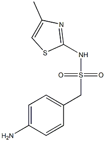 1-(4-aminophenyl)-N-(4-methyl-1,3-thiazol-2-yl)methanesulfonamide|