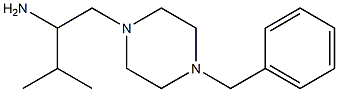 1-(4-benzylpiperazin-1-yl)-3-methylbutan-2-amine Struktur