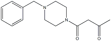 1-(4-benzylpiperazin-1-yl)butane-1,3-dione 结构式