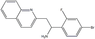 1-(4-bromo-2-fluorophenyl)-2-(quinolin-2-yl)ethan-1-amine 结构式