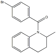 1-(4-bromobenzoyl)-2-methyl-1,2,3,4-tetrahydroquinoline,,结构式