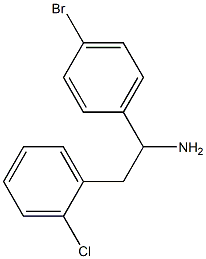 1-(4-bromophenyl)-2-(2-chlorophenyl)ethan-1-amine Structure