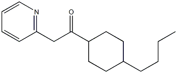 1-(4-butylcyclohexyl)-2-(pyridin-2-yl)ethan-1-one,,结构式