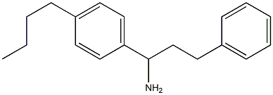 1-(4-butylphenyl)-3-phenylpropan-1-amine 化学構造式