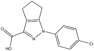 1-(4-chlorophenyl)-1,4,5,6-tetrahydrocyclopenta[c]pyrazole-3-carboxylic acid Structure