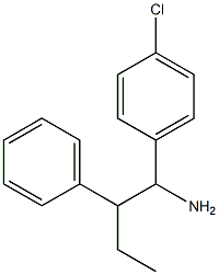 1-(4-chlorophenyl)-2-phenylbutan-1-amine,,结构式
