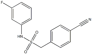  1-(4-cyanophenyl)-N-(3-fluorophenyl)methanesulfonamide
