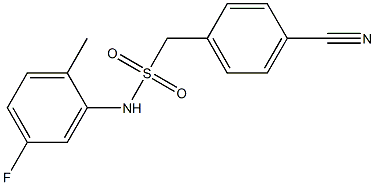 1-(4-cyanophenyl)-N-(5-fluoro-2-methylphenyl)methanesulfonamide