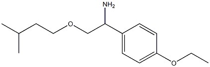 1-(4-ethoxyphenyl)-2-(3-methylbutoxy)ethan-1-amine Struktur