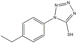 1-(4-ethylphenyl)-1H-1,2,3,4-tetrazole-5-thiol Structure