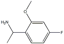 1-(4-fluoro-2-methoxyphenyl)ethanamine 结构式