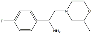 1-(4-fluorophenyl)-2-(2-methylmorpholin-4-yl)ethanamine 结构式