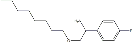 1-(4-fluorophenyl)-2-(octyloxy)ethan-1-amine Struktur