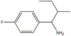 1-(4-fluorophenyl)-2-methylbutan-1-amine 化学構造式