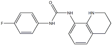 1-(4-fluorophenyl)-3-1,2,3,4-tetrahydroquinolin-8-ylurea Structure