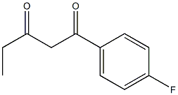 1-(4-fluorophenyl)pentane-1,3-dione 化学構造式