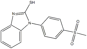 1-(4-methanesulfonylphenyl)-1H-1,3-benzodiazole-2-thiol,,结构式