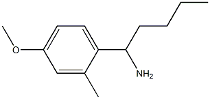 1-(4-methoxy-2-methylphenyl)pentan-1-amine 结构式