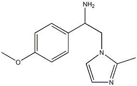 1-(4-methoxyphenyl)-2-(2-methyl-1H-imidazol-1-yl)ethanamine Struktur