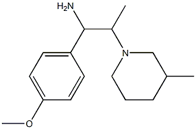  1-(4-methoxyphenyl)-2-(3-methylpiperidin-1-yl)propan-1-amine