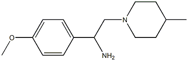 1-(4-methoxyphenyl)-2-(4-methylpiperidin-1-yl)ethanamine,,结构式