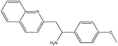 1-(4-methoxyphenyl)-2-(quinolin-2-yl)ethan-1-amine,,结构式