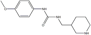 1-(4-methoxyphenyl)-3-(piperidin-3-ylmethyl)urea Struktur