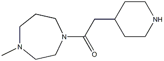 1-(4-methyl-1,4-diazepan-1-yl)-2-(piperidin-4-yl)ethan-1-one|