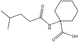 1-(4-methylpentanamido)cyclohexane-1-carboxylic acid|